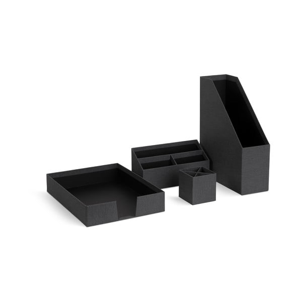 Kartónové organizéry v súprave 4 ks Hugo Canvas Paper Laminate – Bigso