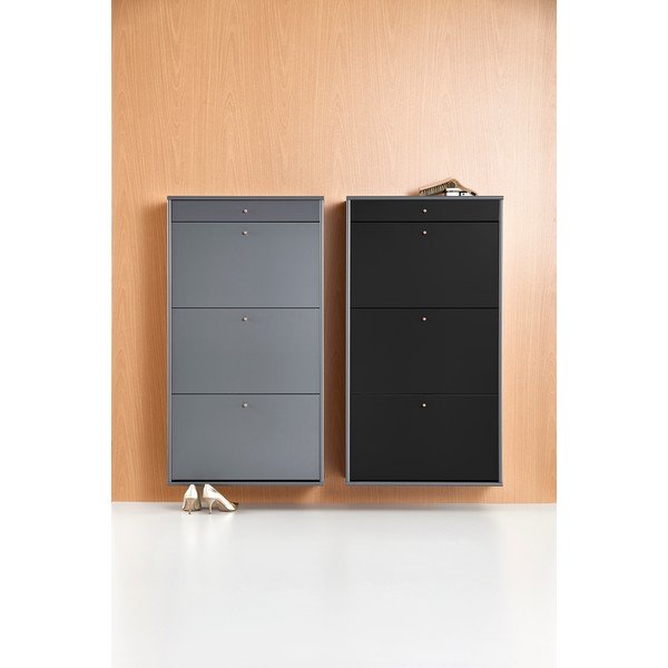 Sivá výklopná skrinka na topánky Mistral - Hammel Furniture-image-4