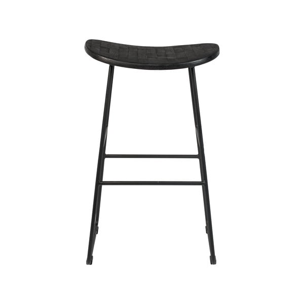 Čierna barová stolička 2 ks (výška sedadla 62 cm) Tangle – White Label-image-3