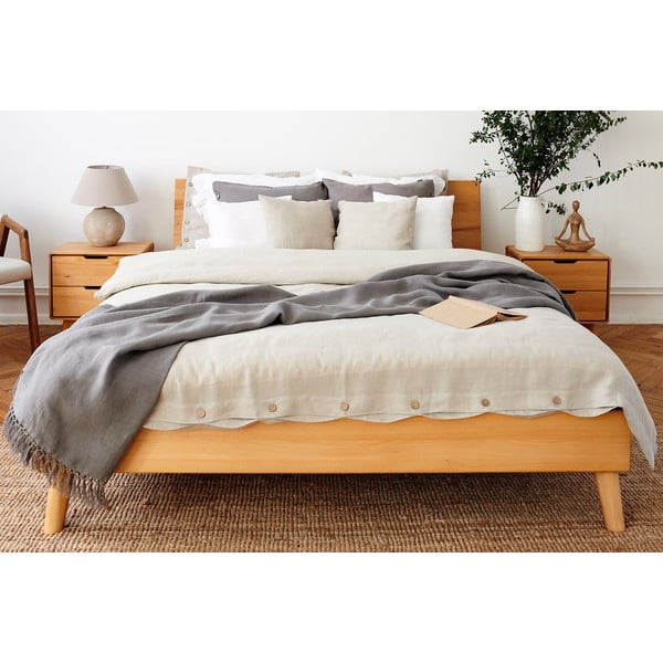 Dvojlôžková posteľ z bukového dreva 180x200 cm Greg 1 - The Beds-image-3