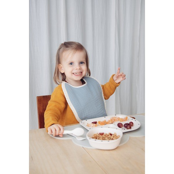 Sivý mušelínový podbradník Kindsgut Paris-image-1