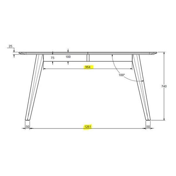 Rozkladací jedálenský stôl v dubovom dekore Unique Furniture Rho, 150 x 90 cm-image-2
