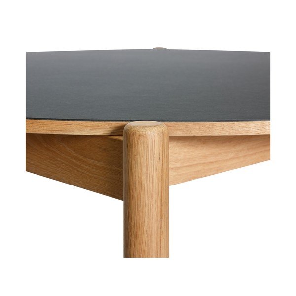 Okrúhly jedálenský stôl z dubového dreva ø 115 cm Oblique – Hübsch-image-2