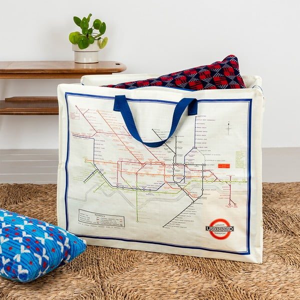 Úložný box na oblečenie z recyklovaného plastu 58x28x48 cm Heritage Tube Map – Rex London-image-1
