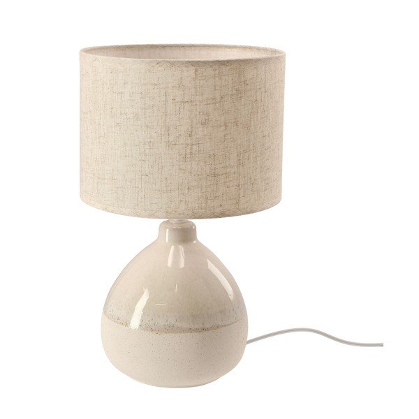 Béžová stolová lampa s textilným tienidlom (výška  41 cm) Ardo – Candellux Lighting-image-3