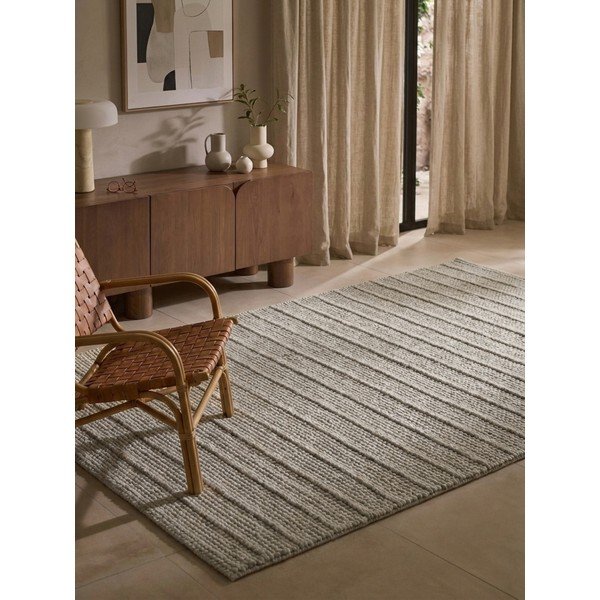 Sivý ručne tkaný vlnený koberec 120x170 cm Camden Parker – Ted Baker-image-1