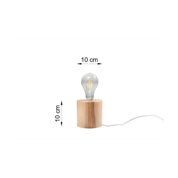 Dřevěná stolová lampa Sollux Elia-image-2