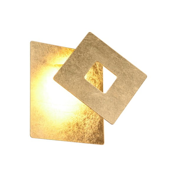 LED nástenné svietidlo v zlatej farbe Leano – Trio-image-1