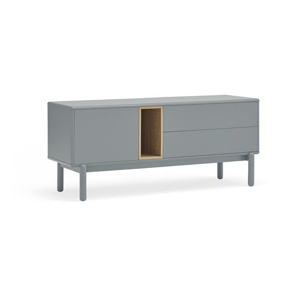 Modrý/sivý TV stolík 140x56 cm Corvo – Teulat-image-1