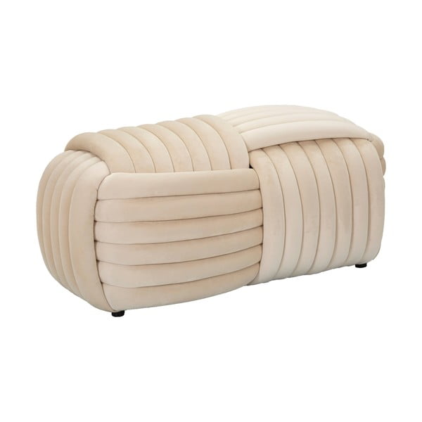 Krémová zamatová lavica Softy – Mauro Ferretti-image-4
