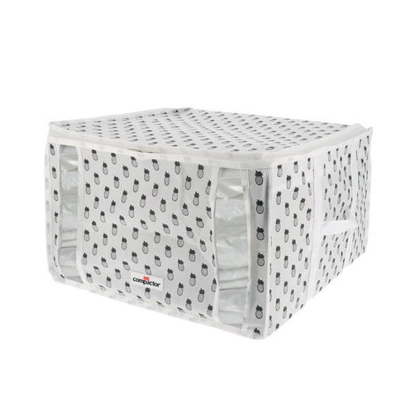 Biely úložný box Compactor Tropic M, 40 x 42 x 25 cm
