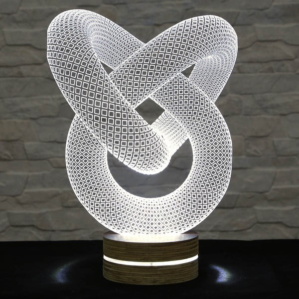 3D stolová lampa Pretzel