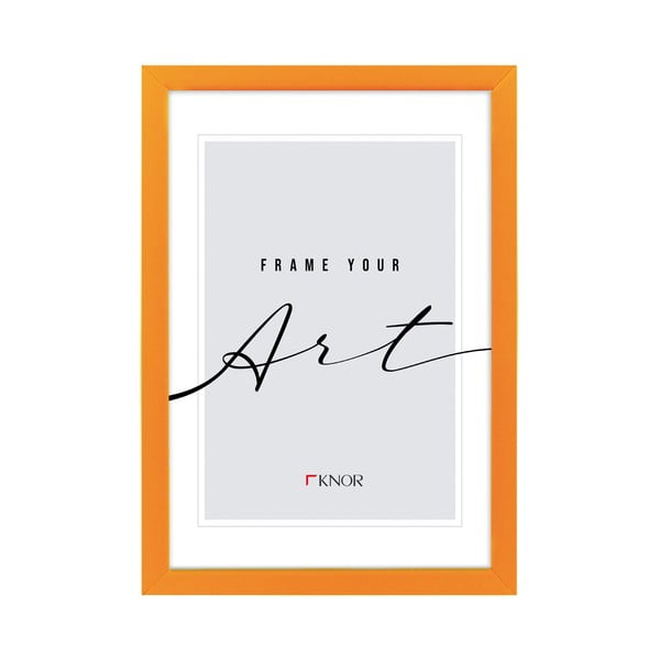 Oranžový stojací/na stenu rámček 20x26 cm – knor-image-1
