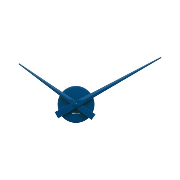 Modré nástenné hodiny Karlsson Time Mini, Ø 44 cm