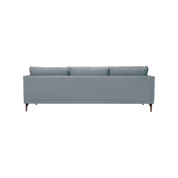 Sivá trojmiestna pohovka s podnožou v zlatej farbe Windsor & Co Sofas Jupiter-image-3