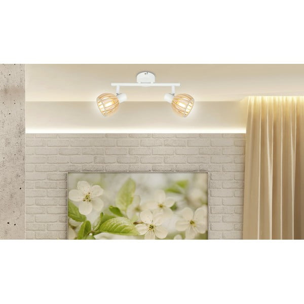 Stropné svietidlo v bielo-prírodnej farbe ø 10 cm Atarri – Candellux Lighting-image-2