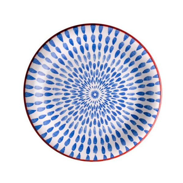 Modrý tanier z dolomitu Brandani Ginger, ⌀ 19,5 cm