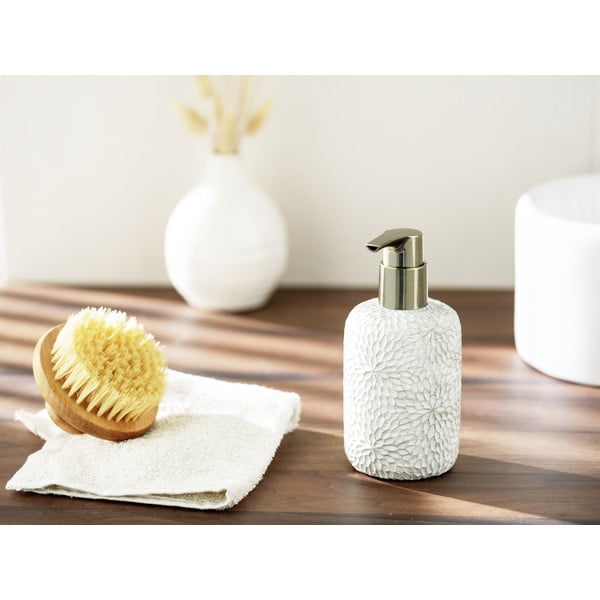 Biely dávkovač mydla z polyresínu 300 ml Montalfano – Wenko-image-3