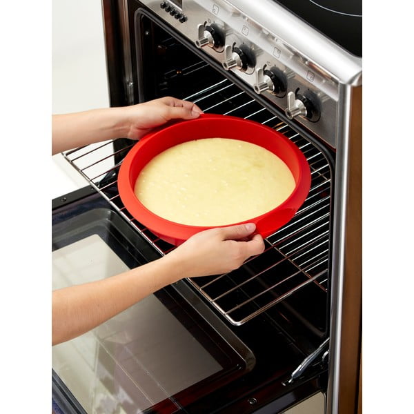 Červená silikónová forma na pečenie Lékué, ⌀ 24 cm-image-1