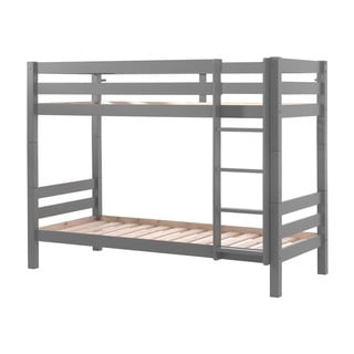 Sivá poschodová detská posteľ 90x200 cm PINO – Vipack