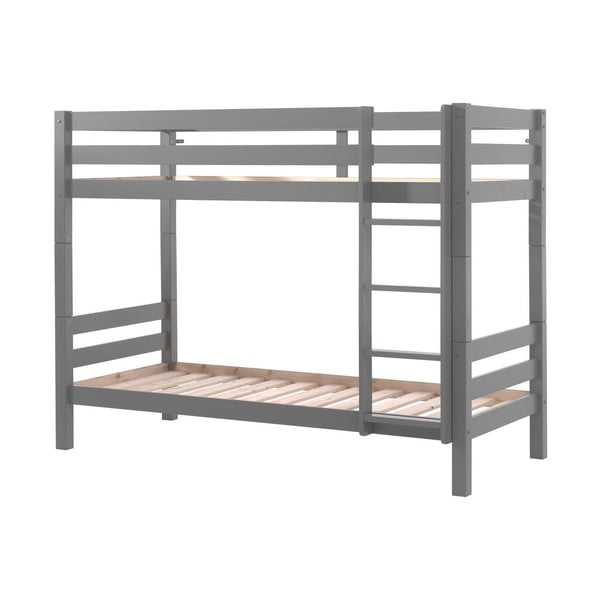 Sivá poschodová detská posteľ 90x200 cm PINO – Vipack