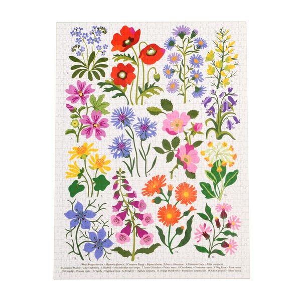 Puzzle (počet dielikov 1000) Wild Flowers – Rex London-image-3
