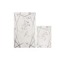 Biele/sivé kúpeľňové predložky v súprave 2 ks 60x100 cm Geometric – Mila Home