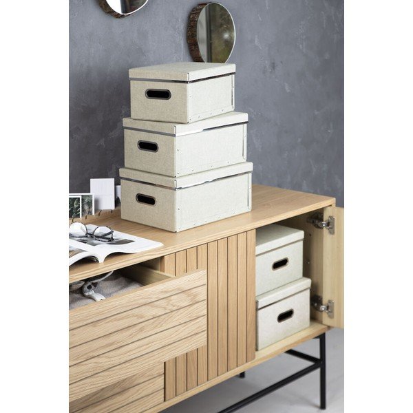 Úložné boxy s vekom v súprave 5 ks Joachim – Bigso Box of Sweden-image-1