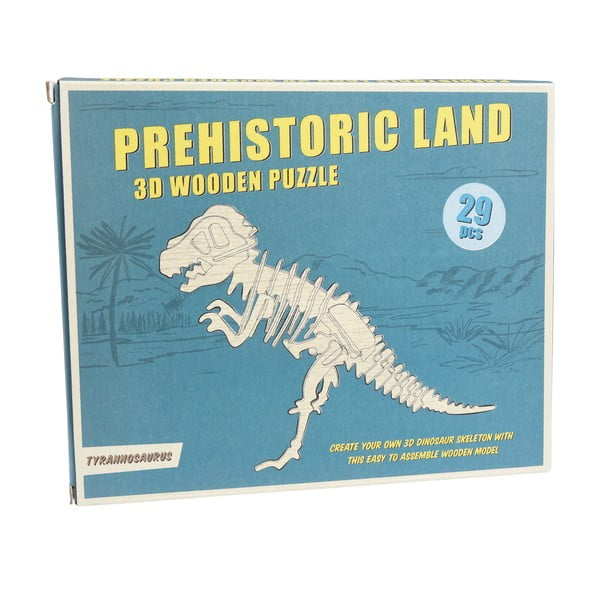 Drevené 3D puzzle dinosaurus Rex London Tyrannosaurus-image-3