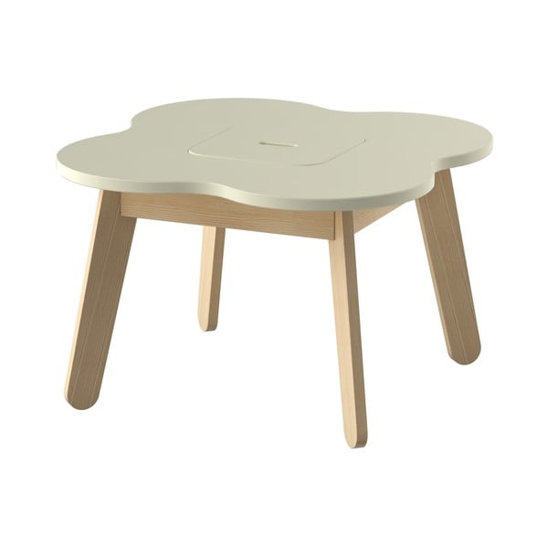 Krémový detský stolík s úložným priestorom Timoore Simple Play