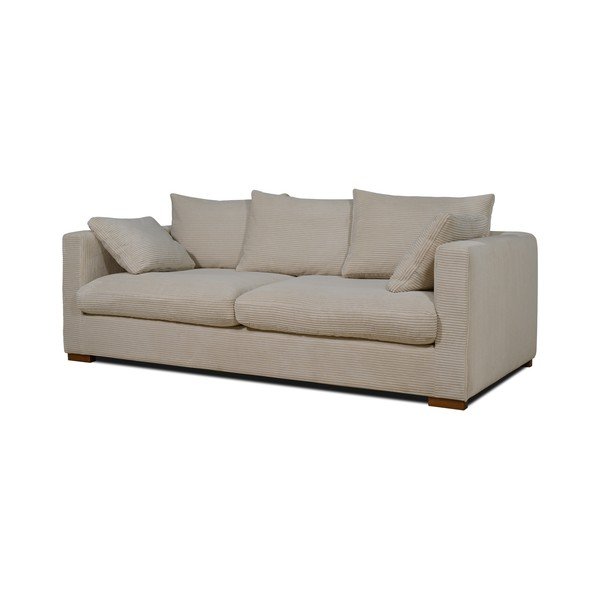 Béžová menčestrová pohovka 220 cm Comfy – Scandic-image-2