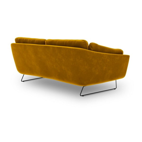Žltá pohovka so zamatovým poťahom Windsor & Co Sofas Gravity-image-3