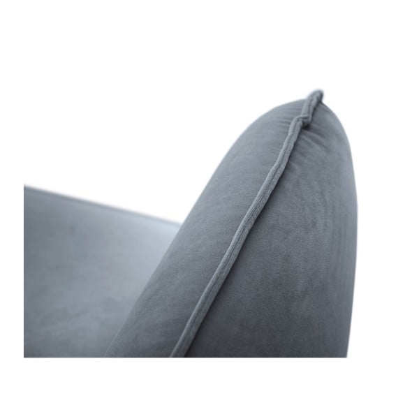 Sivé zamatové kreslo Cosmopolitan Design Vienna-image-3