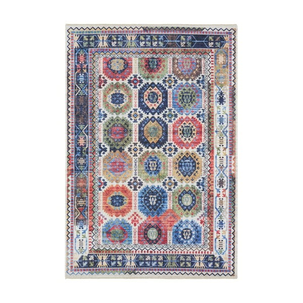 Farebný koberec s vysokým podielom bavlny Nouristan Kilim Masin 160 x 230 cm