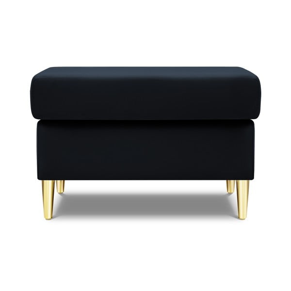 Tmavomodrá zamatová podnožka Kyoto – Cosmopolitan Design