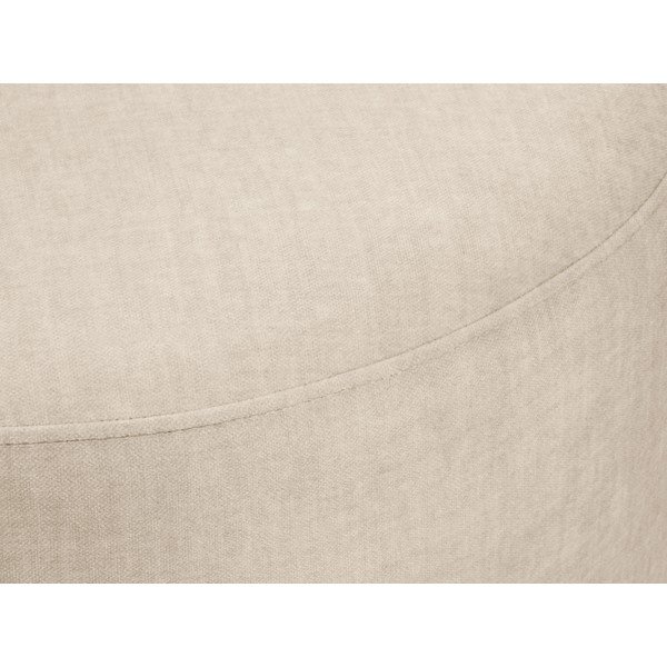 Béžový zamatový puf Mazzini Sofas Debbie, ø 68 cm-image-1