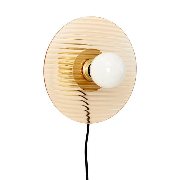 Oranžové stmievateľné nástenné svietidlo Halo – Hübsch-image-2