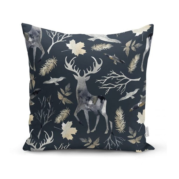 Súprava 4 vianočných obliečok na vankúš a behúň na stôl Minimalist Cushion Covers Christmas Forest-image-3