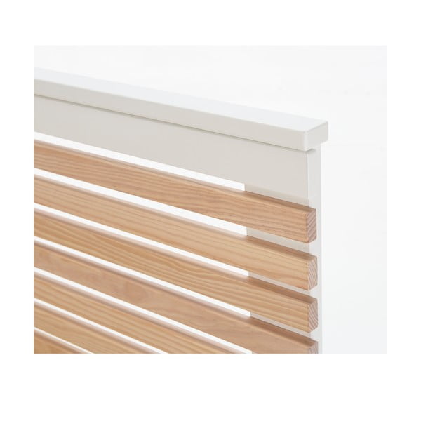 Biela dvojlôžková posteľ s roštom 140x190 cm Vectra – Marckeric-image-1