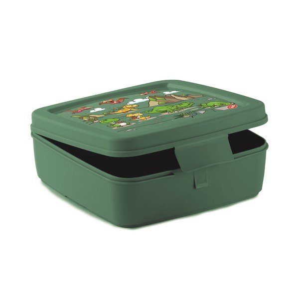 Zelený detský desiatový box Dinosaur – Snips-image-3