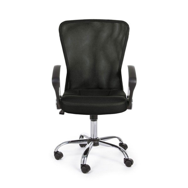 Čierna čalúnená kancelárska stolička Brisbane – Yes Everyday-image-1