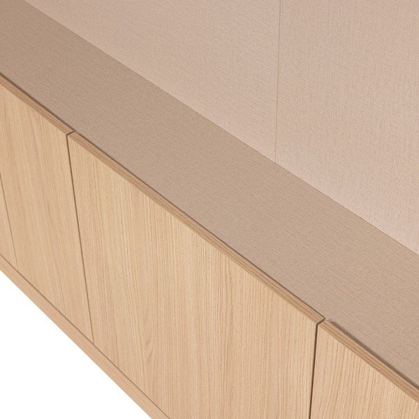 Modulárny TV stolík v prírodnej farbe 160x215 cm Build – WOOOD-image-2