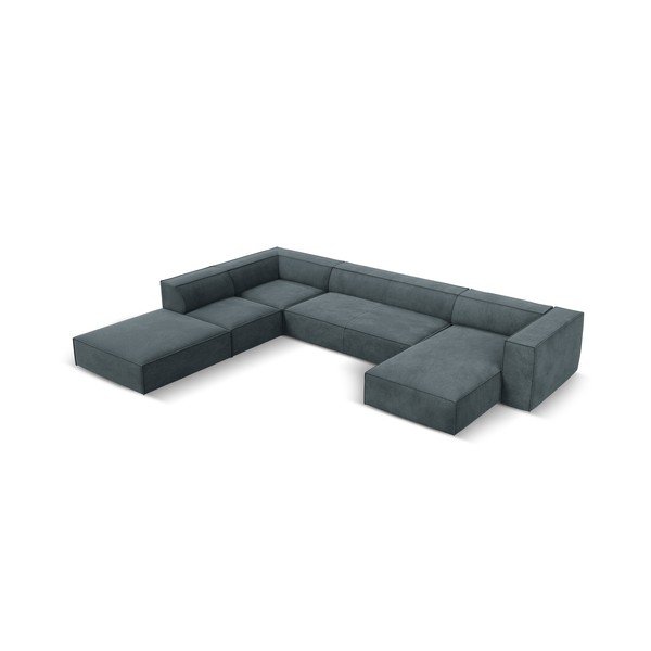 Rohová pohovka (ľavý roh) v petrolejovej/sivej farbe Madame - Windsor & Co Sofas-image-2