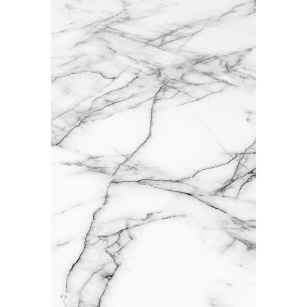 Okrúhly jedálenský stôl s doskou v dekore mramoru ø 110 cm Floris – White Label-image-3
