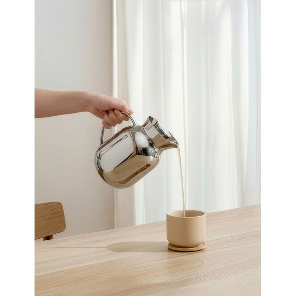 Termokanvica z nehrdzavejúcej ocele v striebornej farbe 1,2 l Amphora – Stelton-image-2