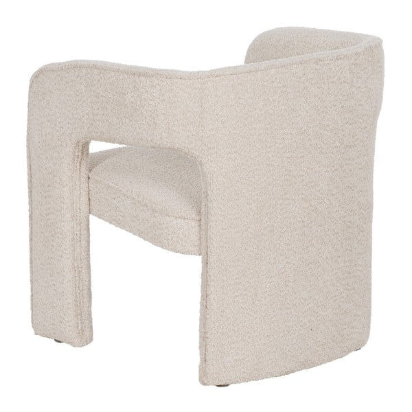 Béžové kreslo z textílie buklé – Ixia-image-3