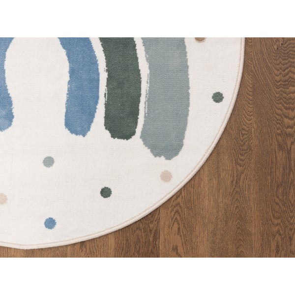 Zelený/slonovinový detský koberec ø100 cm Joyful Mint – FD-image-3