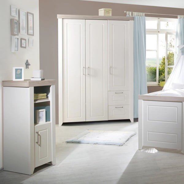 Biela detská knižnica 49x115 cm Felicia – Roba-image-1