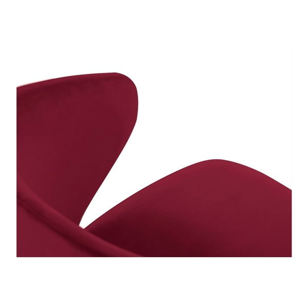 Červená jedálenská stolička so zamatovým poťahom Windsor & Co Sofas Nemesis-image-3