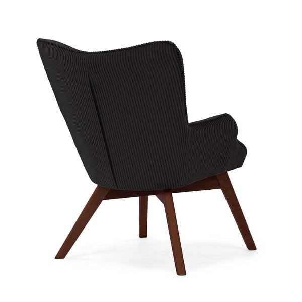 Čierne menčestrové kreslo Niko – Ropez-image-3